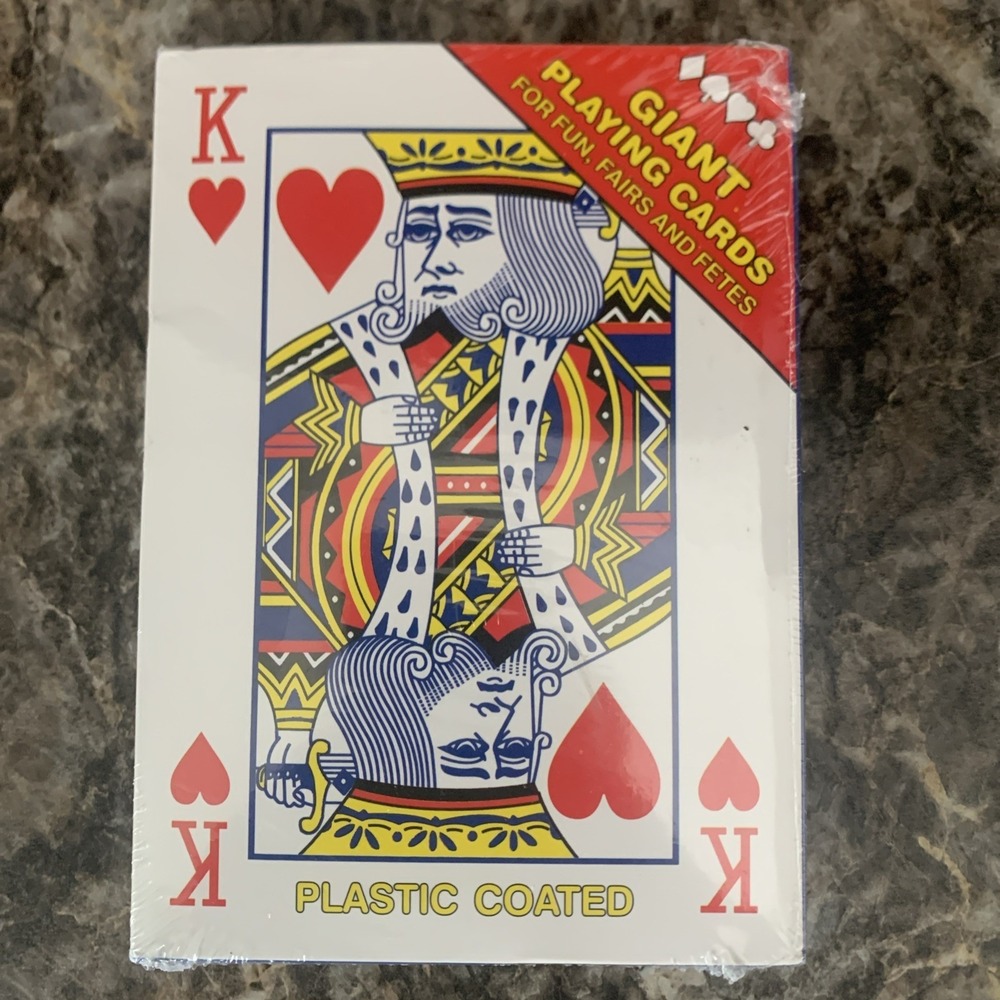 12×16×20 Jumbo Playing Cards, Super Big Giant Game Card Deck, Oversize Huge